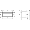 Тумба с раковиной LAUFEN SPACE с 2-я ящиками, 950х420х115 мм 4.1020.2.160.100.1+8.1028